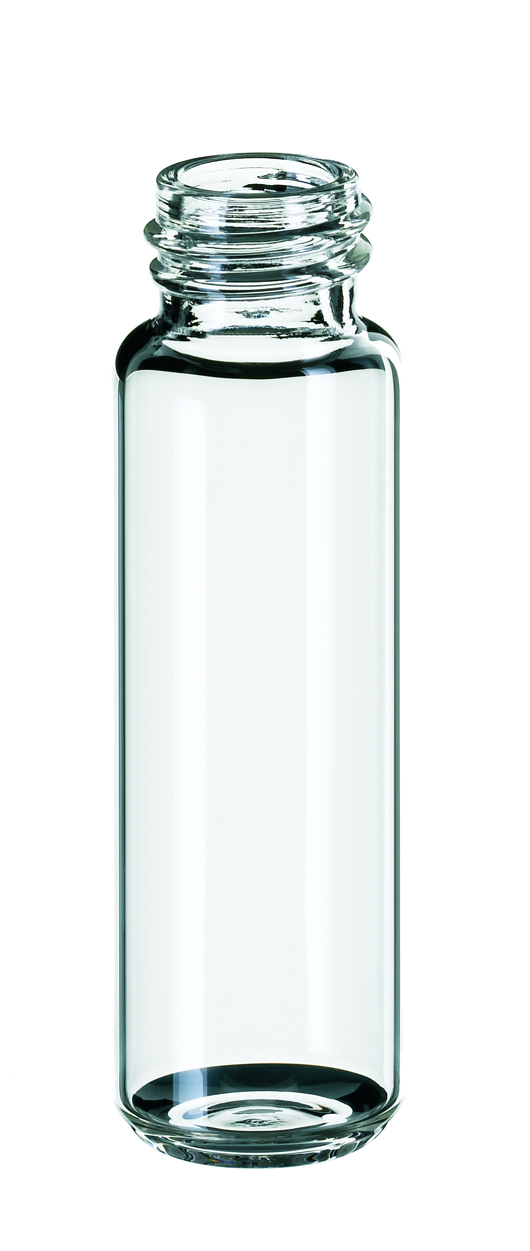 20 ml Headspace-Flasche, 75,5 × 23 mm, Klarglas, 1. hydrolytische Klasse, gerundeter Boden